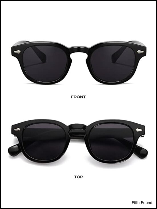 Vintage Circle Sunglasses TR90 Frame UV400 Protection Retro Shades main image 5